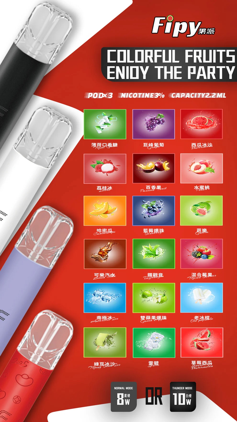 【FIPY果派煙彈】果派電子煙煙彈買3盒